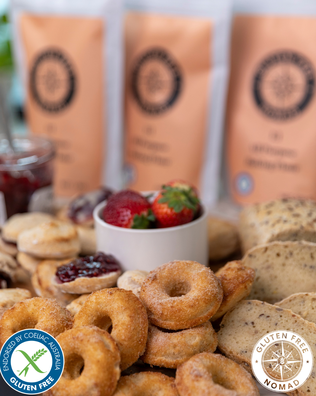 Gluten free flour for baking bread, cakes, pizza and biscuits