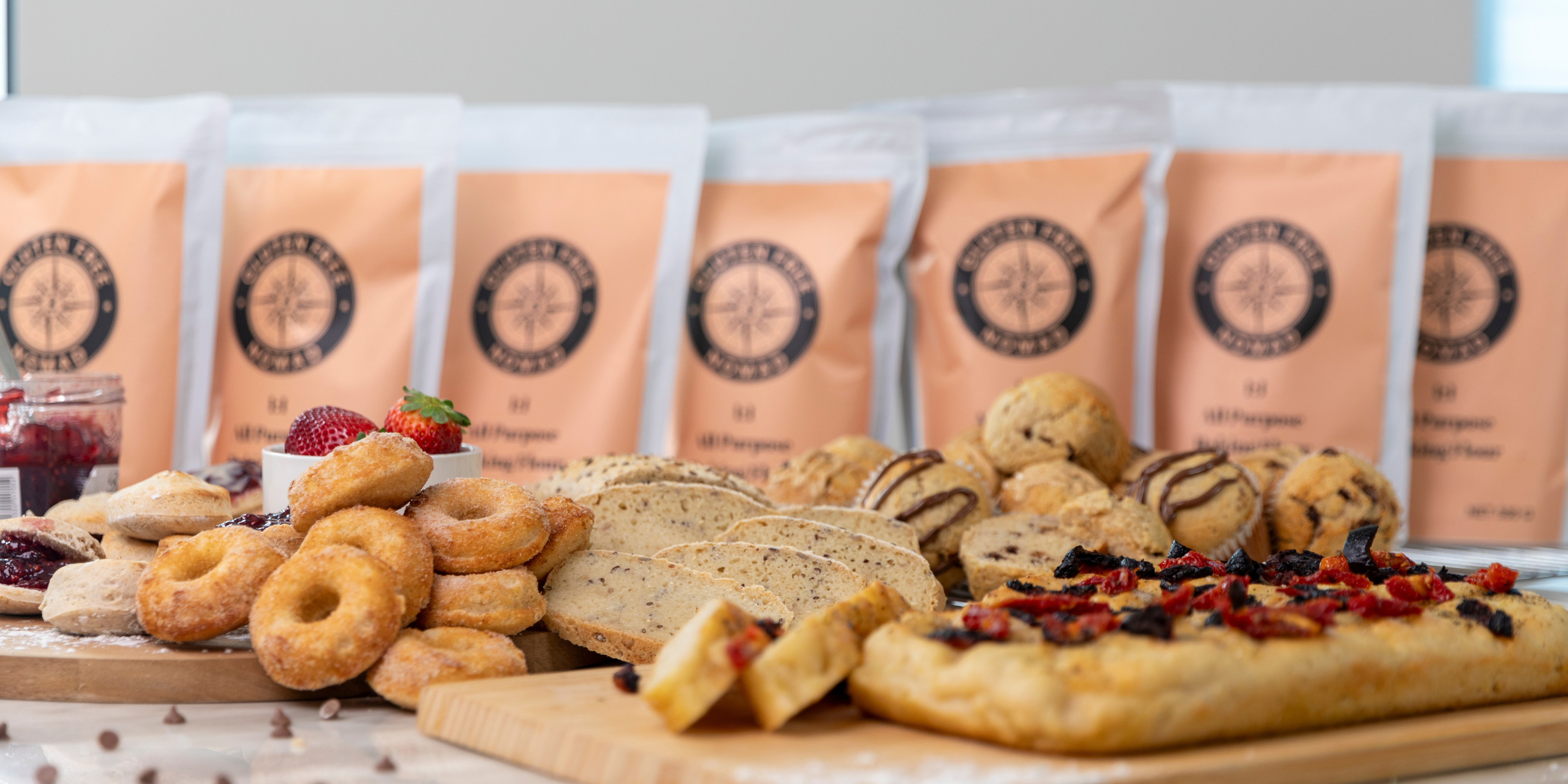 Homemade gluten free biscuits made with Gluten Free Nomad flour